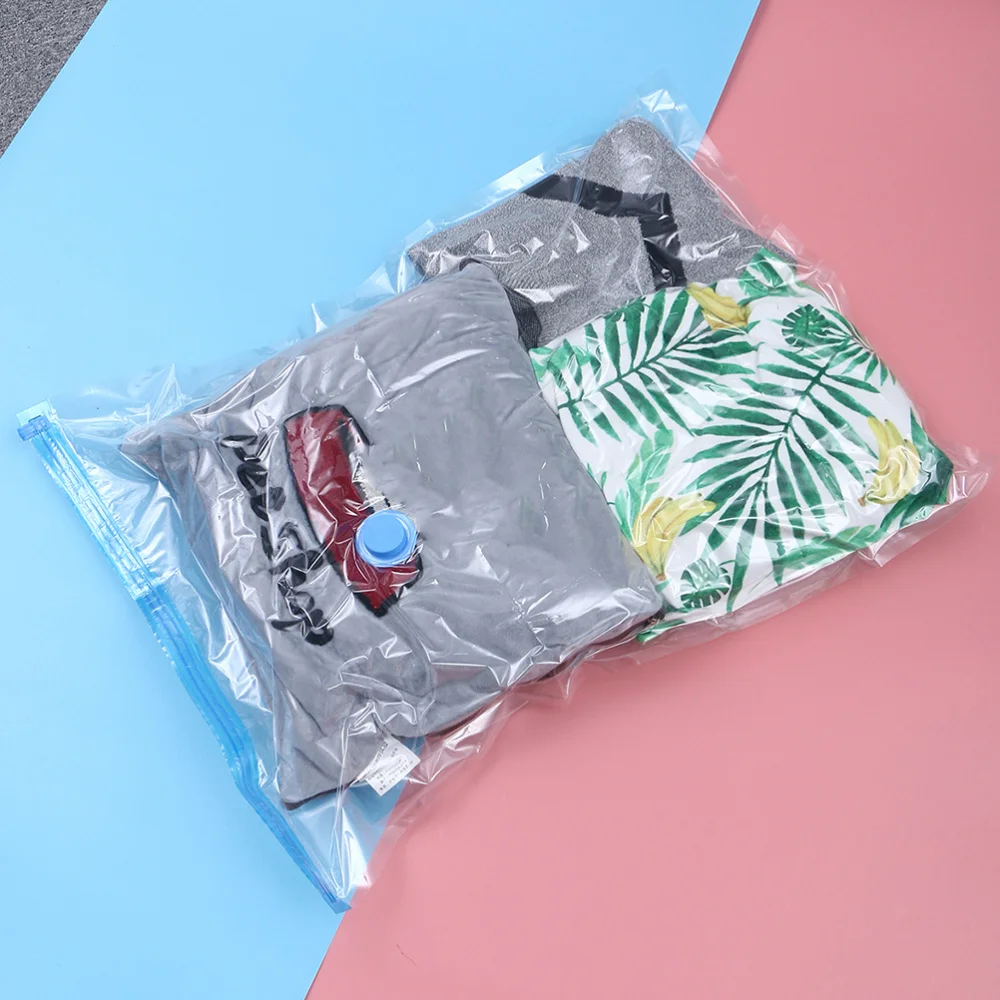 

1 Set Space Saving Vacuum Clothes Bag for Home Travel (Random Color)