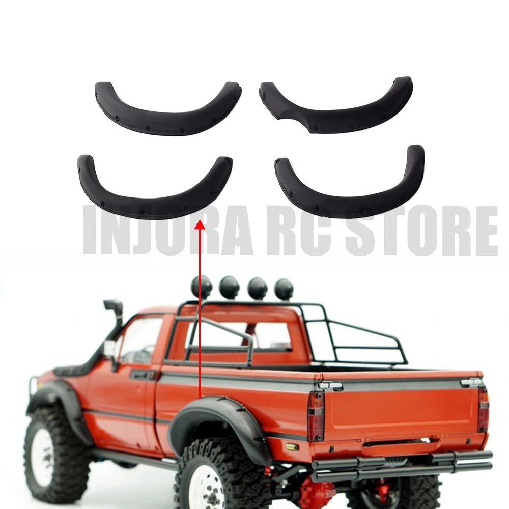 1 комплект черные мягкие резиновые Брызговики для 1/10 RC Rock Crawler tiiya Hilux TF2 Mojave
