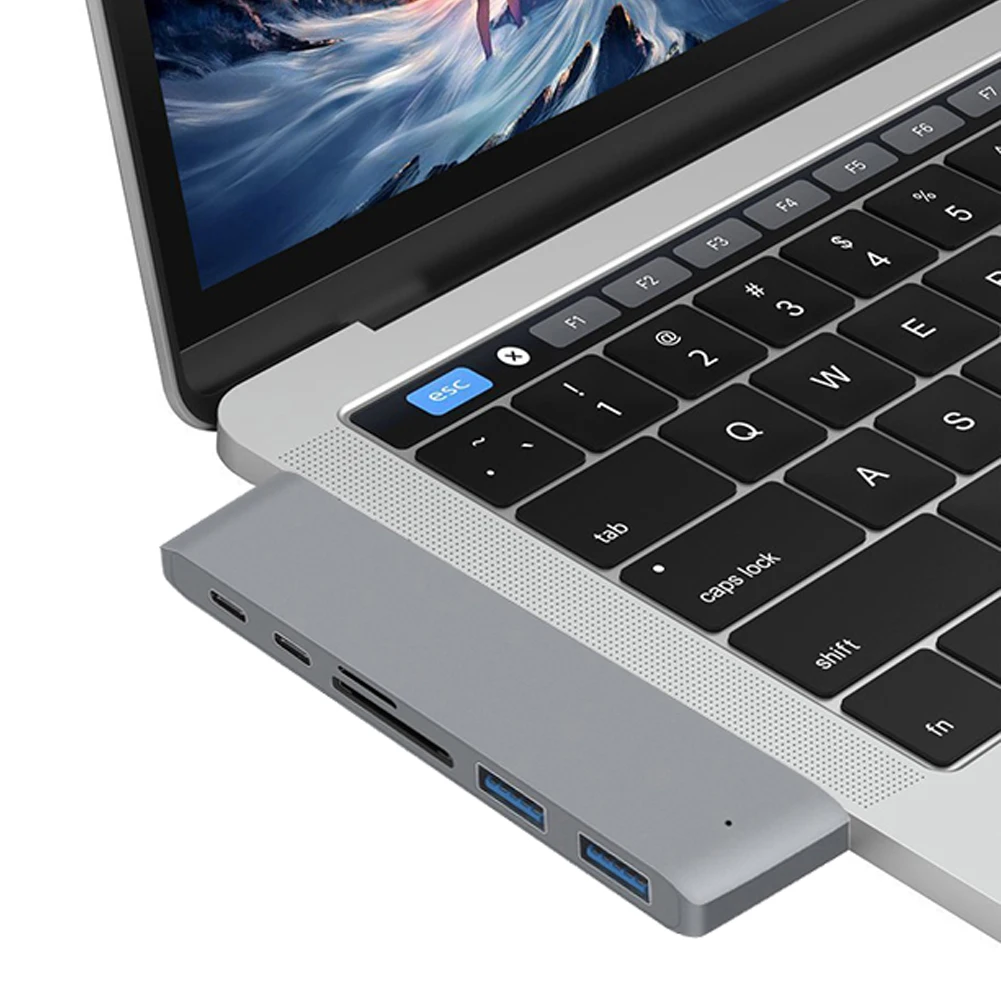 Двойной Концентратор Type-C 2 порта USB 3 0 кардридер для TF-карт адаптер MacBook Pro Air