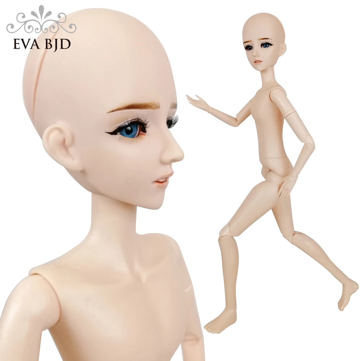 EVA BJD 1/3 62 см 24,5 дюймов кукла ручной работы макияж мужской мальчик игрушка шар шарнирная пластиковая модель практика подарок голая кукла
