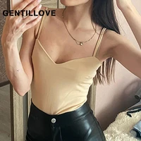 gentillove 2021 new women solid color sexy bodysuit push up sleeveless bodycon body suit summer fashion streetwear outfits body
