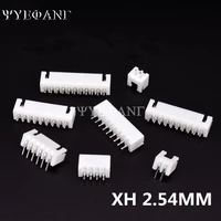 50pcslot xh 2 54mm connector 2345678910p 12pin 2 54mm male straight looper needle socket connectors for pcb board