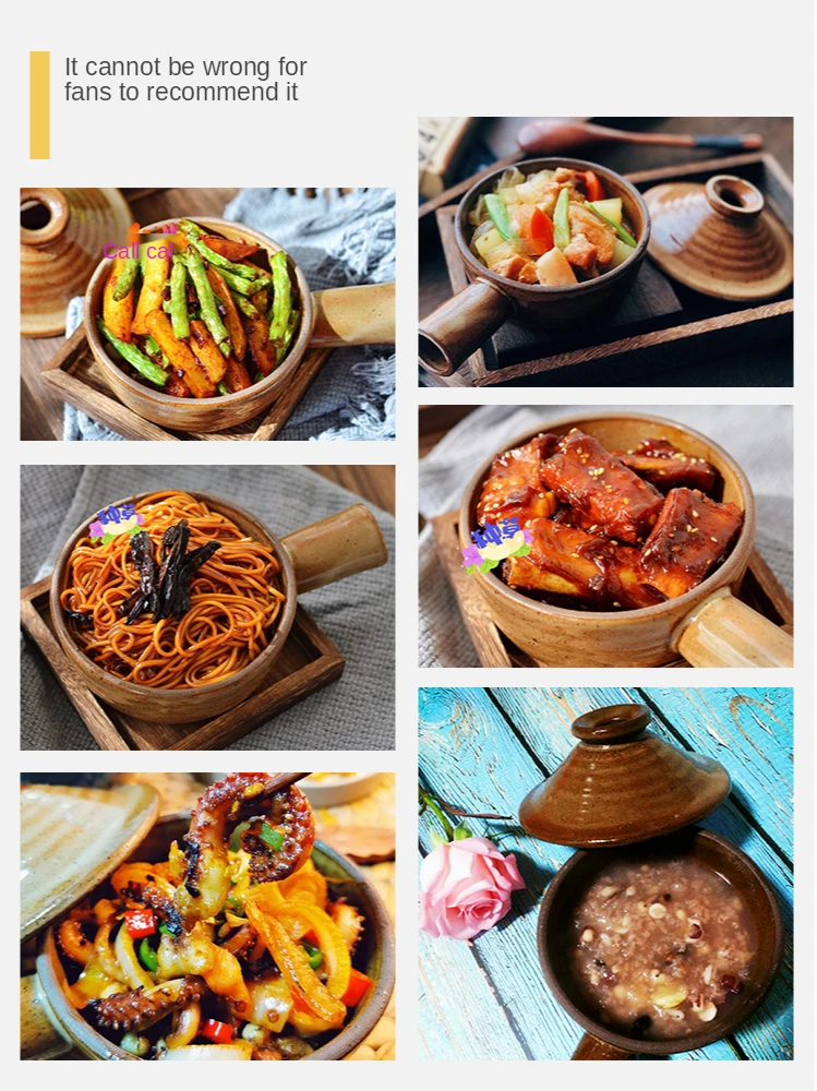 

Creative ceramic casserole household baking plate microwave casserole heat resistant rice bowl soup tableware with cover
