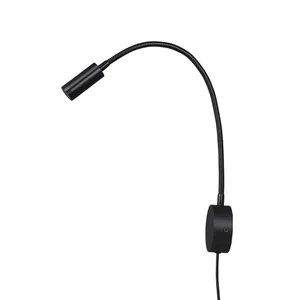 Topoch Plug Wired LED Light Reading Touch Dimmable Wall Lamps Adjustable Surface Mounted Sconce Lighting AC100-240V EU US UK AU Topoch Plug Wired LED Light Reading Touch Dimmable Wall Lamps Adjustable Surface Mounted Sconce Lighting AC100-240V EU US UK AU