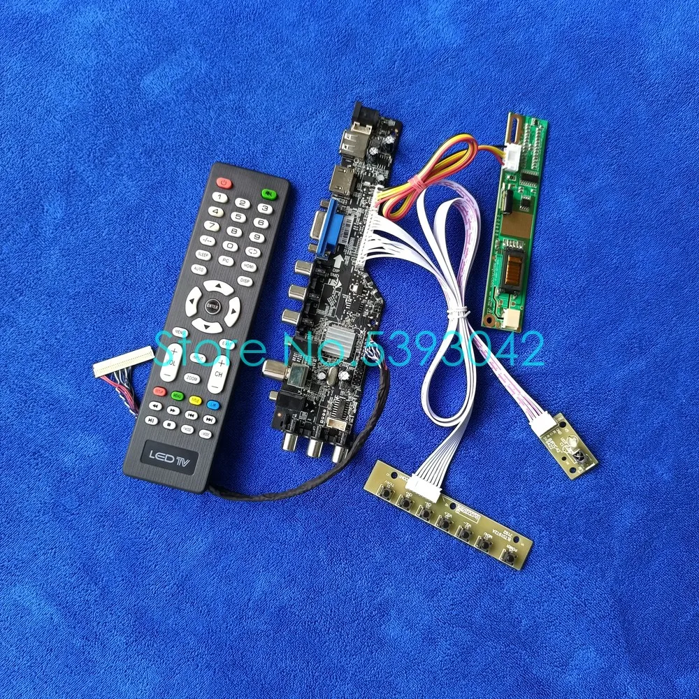 

Fit B141EW01/B141EW02/B141EW03/B141EW04/B133EW01 Matrix 30 Pin LVDS Drive Board Kit DVB-T Digital 1280*800 USB VGA AV 1CCFL