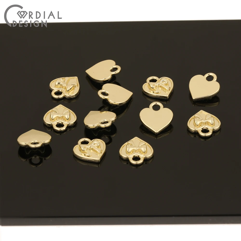 

Cordial Design 200Pcs 9*10MM Jewelry Accessories/DIY Charms/Heart Shapes/Pendants/Hand Made/Earrings Findings & Components