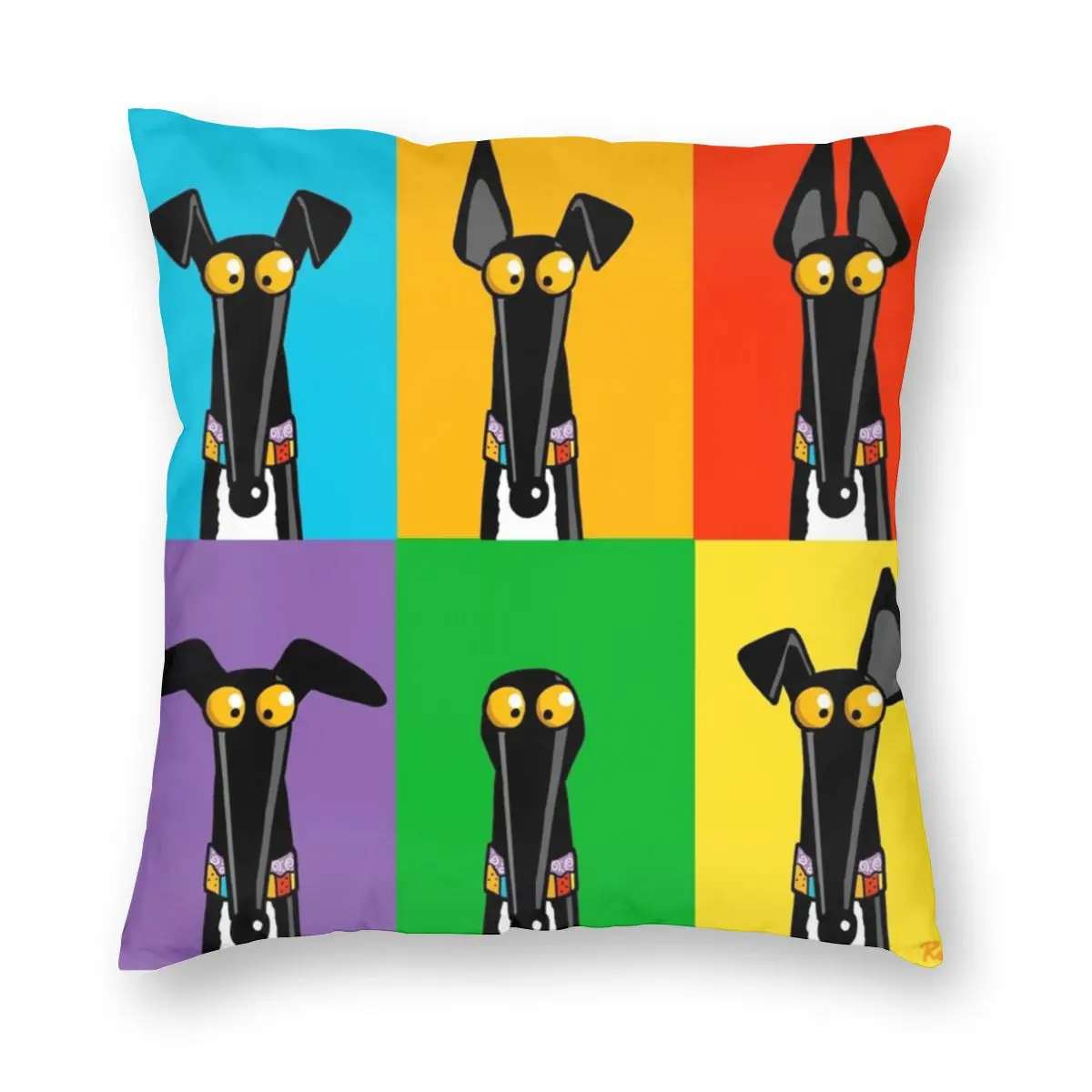 

Наволочка для подушки Greyhound с рисунком, украшение для собаки, наволочка для домашней подушки 40*40