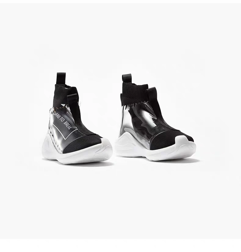 IGU/женские кроссовки; обувь на плоской платформе; tenis feminino; эластичные носки; флуоресцентная обувь с высоким берцем; женская обувь; Buty Damskie Sportowe