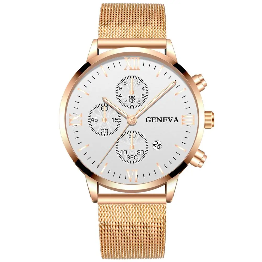 

2020 Relogio Masculino Watches Men Fashion Sport Stainless Steel Case luxury Watch Quartz Business Wristwatch Reloj Hombre @5