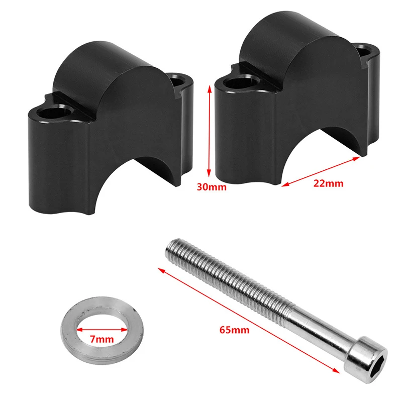 

Motorcycle CNC Aluminum Alloy Elevated Short Compression Code 22MM Universal Motorcycle Replacement Accessory HA