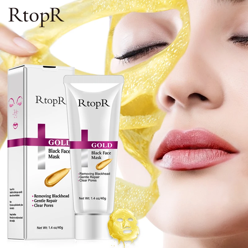 

Gold Aloe Blackhead Peel Mask Oilcontrol Deep Cleansing Shrink Pore Acne Treatment Moisturizing Whitening Face Care Mask RtopR