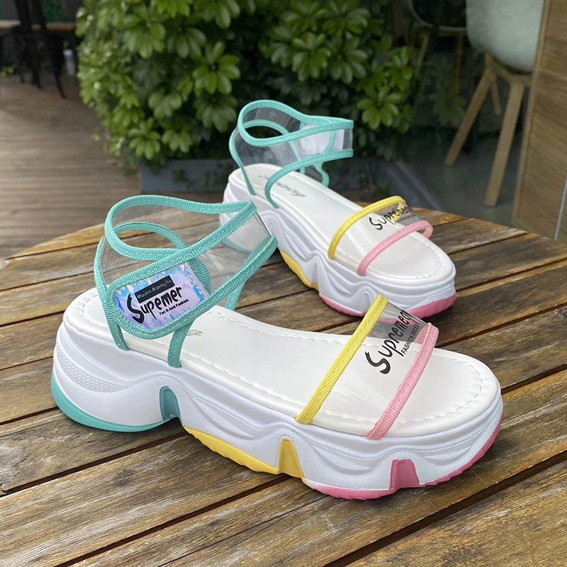 Женские пляжные туфли радужная обувь для девушек и студентов спортивные