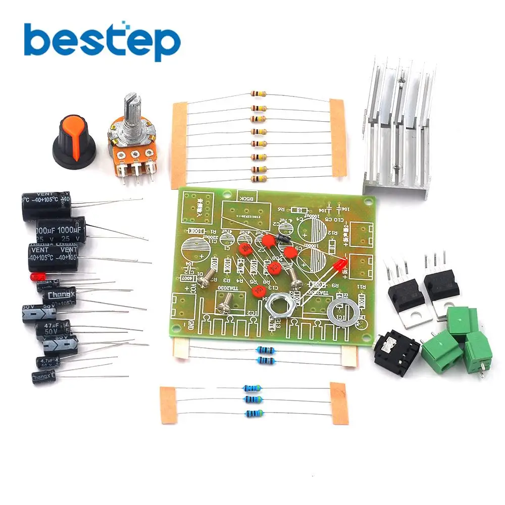 2 0 двухканальный чистый задний этап TDA2030A аудио DIY Плата усилителя мощности один