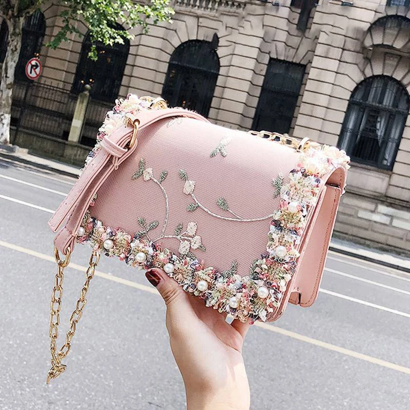 

Hot Selling New Women's Bag Fashion Casual Messenger Bag Chain Wild Shoulder Bags Simple Atmosphere Female Bags