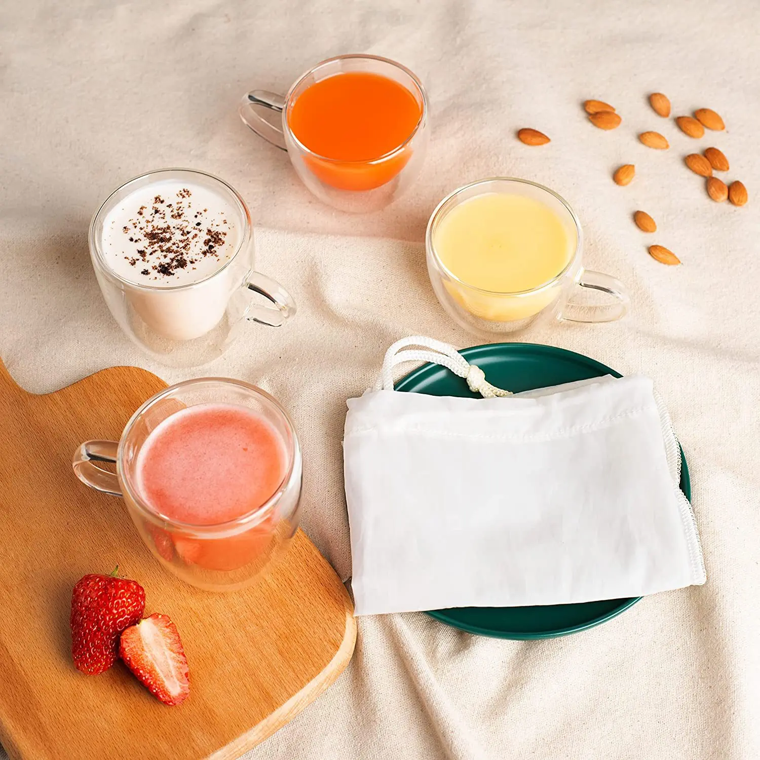 Нейлоновый фильтр для пивоварения многоразовый кухонный молока кофе соевого