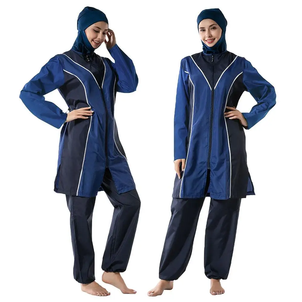 3 шт. купальник для мусульманок комплект пляжной одежды Burkini купальный костюм