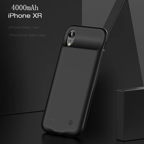 USAMS умный чехол для батареи, зарядное устройство для iPhone 11 Pro Max, чехол для батареи, внешний аккумулятор, резервный внешний аккумулятор для iPhone X XS - Цвет: 4000mAh for  XR
