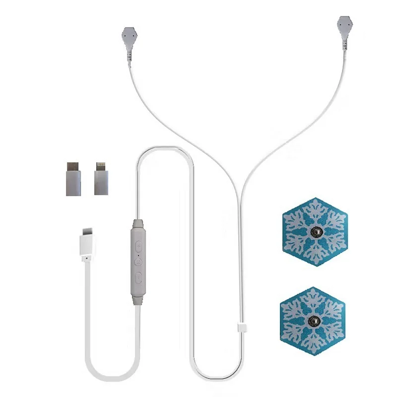 Умный мини массажер для телефона Снежинка втирающая палочка портативный