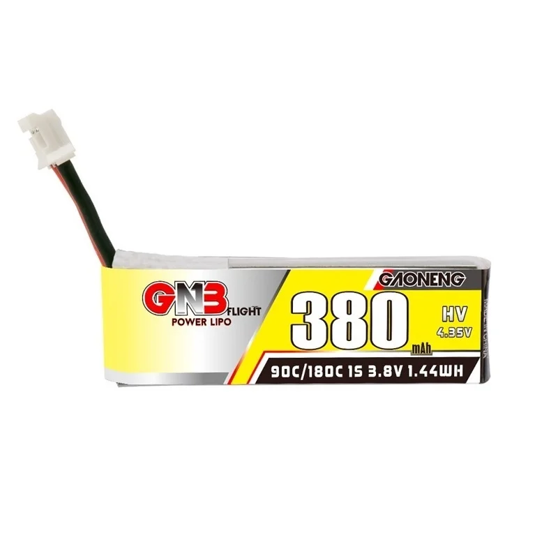 10 unids/set GNB GAONENG 380mah 4,35 V 90C/180C 1S HV LiPo bater&iacute;a con GNB27/PH2.0 para Tinyhawk Nanohawk FPV 4 eje UAV Drone RC Drone-1