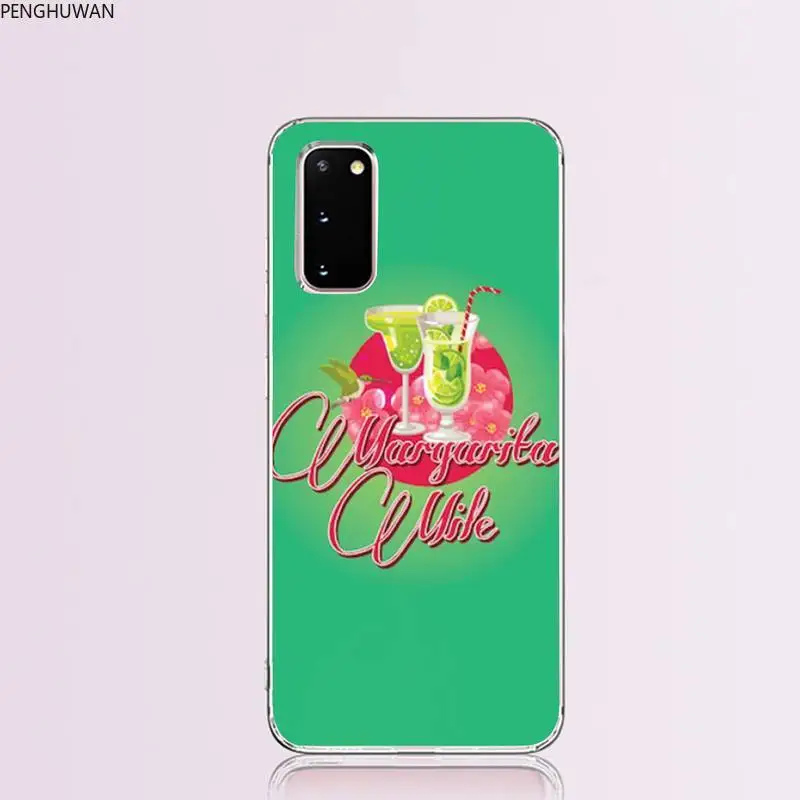 Элегантный мягкий черный чехол для телефона Margarita cocktail Samsung S9 plus S5 S6 S7 edge S8 S10 |