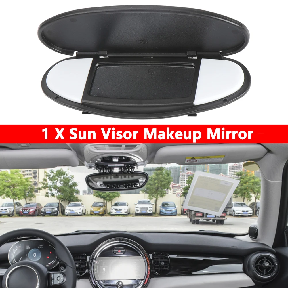 

Car Front Sun Visor Mirror Cover Replacement Car Makeup Mirror Sun-Shading Visor for BMW Mini R55 R56 R60 2007-2014 MakeupMirror