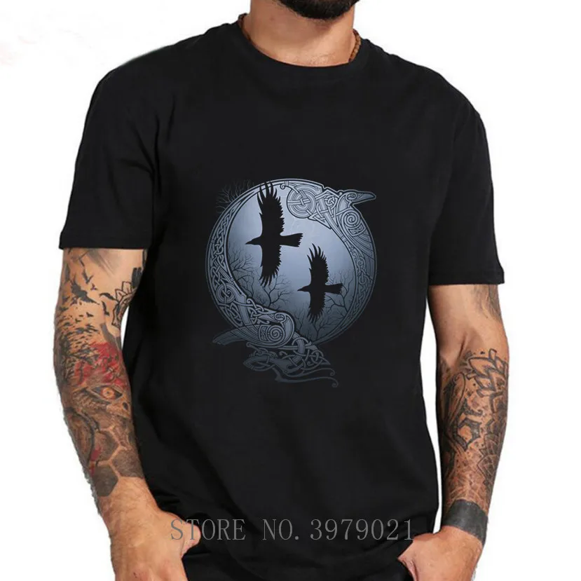 Футболка летняя белая спортивная футболка с рисунком викингов ТВ сериалов Одина