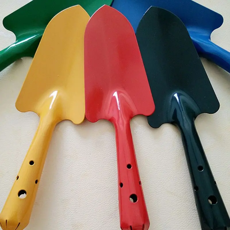Мини красочная металлическая садовая лопата посадочный цветок для почвы копание