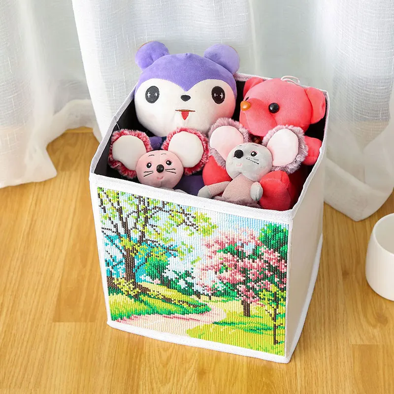 

5D DIY Diamond Painting Kit Painting Storage Box with Pen Tool Resin Diamond for Home Decorations for Adult TB