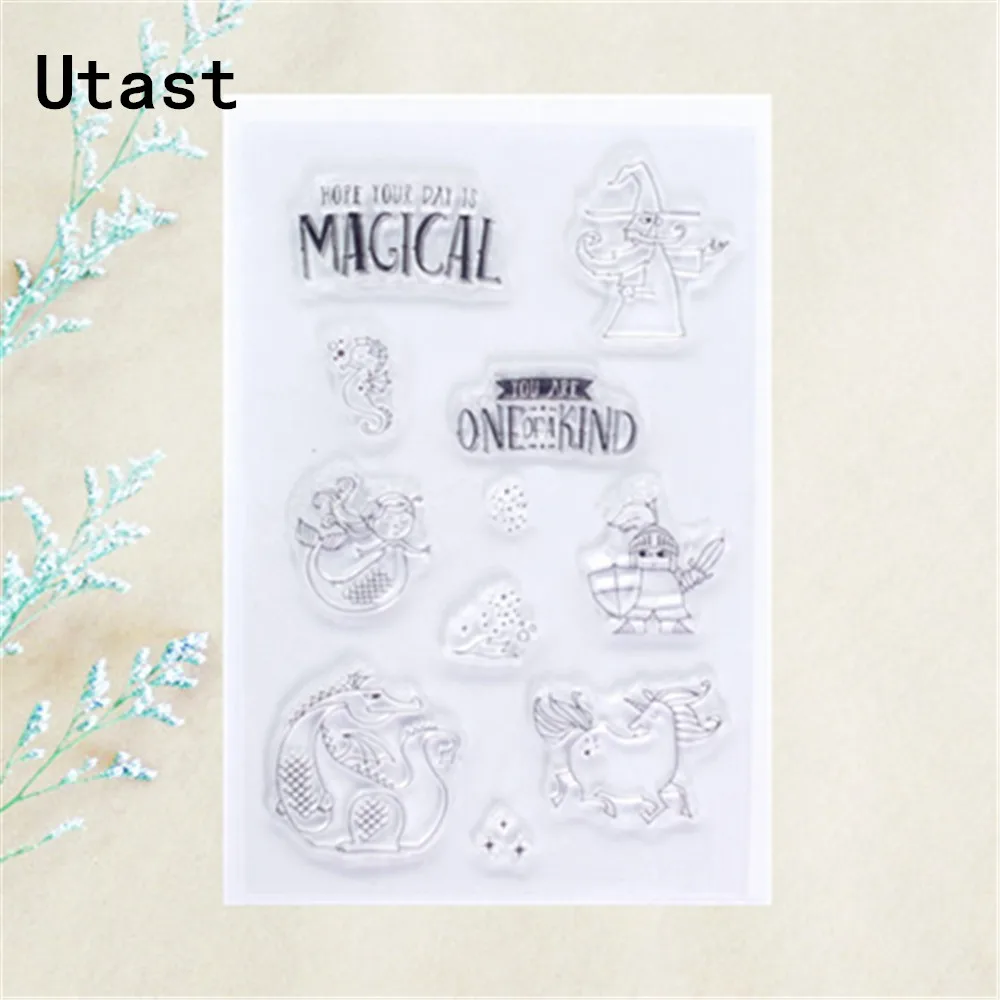 Волшебные сказочные прозрачные силиконовые штампы/прозрачные резиновые штампы