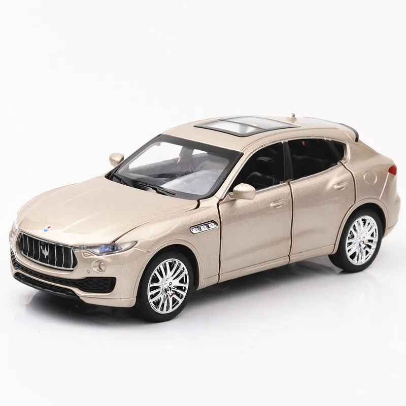 Литья под давлением 1:32 Новый Maserati levante цинковый сплав модель автомобиля звук и