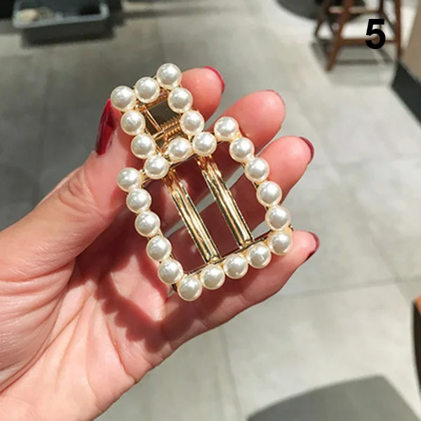 1 шт. женские заколки для волос с искусственным жемчугом заколка застежкой
