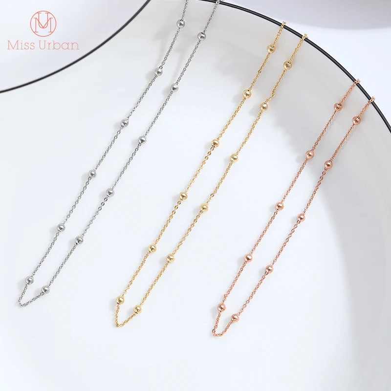 Новое поступление 2021 минималистичное металлическое короткое ожерелье с шариком