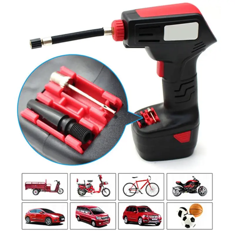 Компрессор Воздушный портативный с ЖК-дисплеем и зарядным устройством |