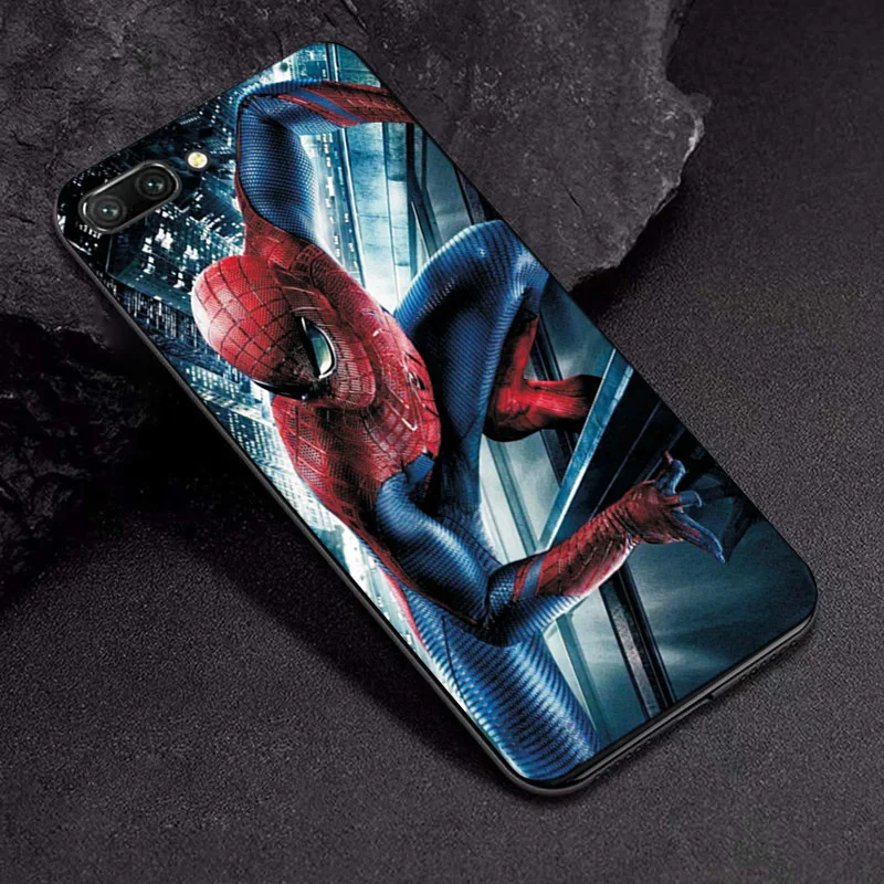 Чехол с изображением Мстителей для huawei Honor 10, черный чехол из ТПУ с изображением героев Marvel, чехол s для huawei Honor 10 Honor 10i 10 Lite V10, чехлы