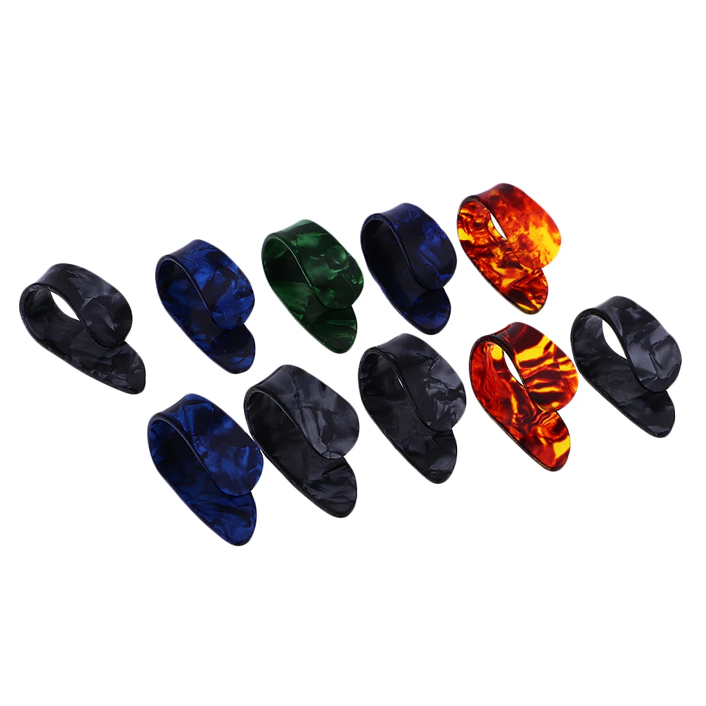 

Instrument Replacement Finger Pick Thumb Plectrum Celluloid Pick Protector Set