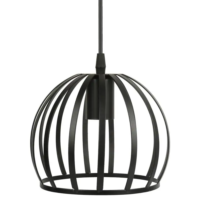 Современный подвесной светильник в виде клетки металлический минималистичный