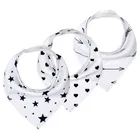 3 шт., детские нагрудники-грызунки из органического хлопка