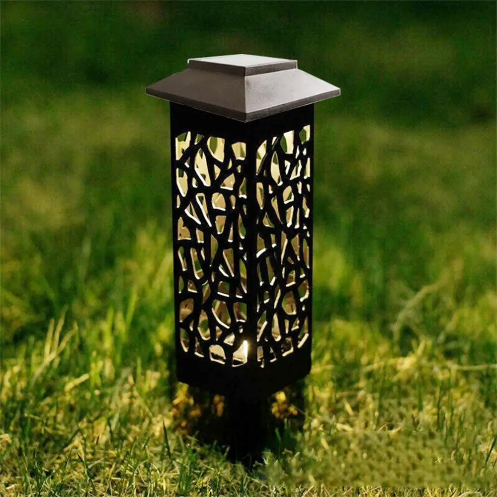 

Solar Light LED Room Type Hollow Lawn Lamp Outdoor Waterproof Garden Courtyard Park Corridor Path Underground Solar Lamp 1pc