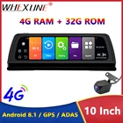 Видеорегистратор 4G на зеркало заднего вида, 10 дюймов, WIFI, GPS