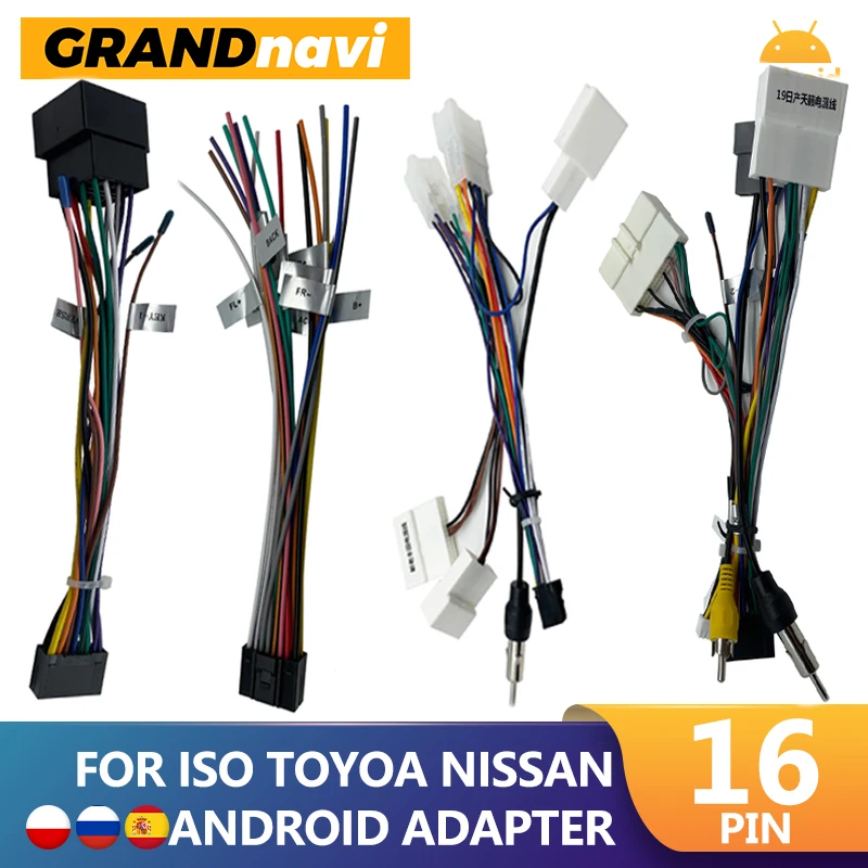 

For ISO Toyota Nissan Car Radio Multimedia Player Cable Adapter Moblie Phone Speaking Microphon for 71BT 60BT Android Car Radio
