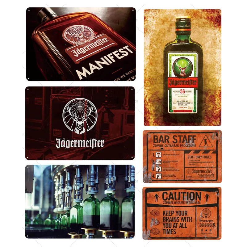 Металлический знак Jagermeister оловянные знаки металлическая пластина металлический