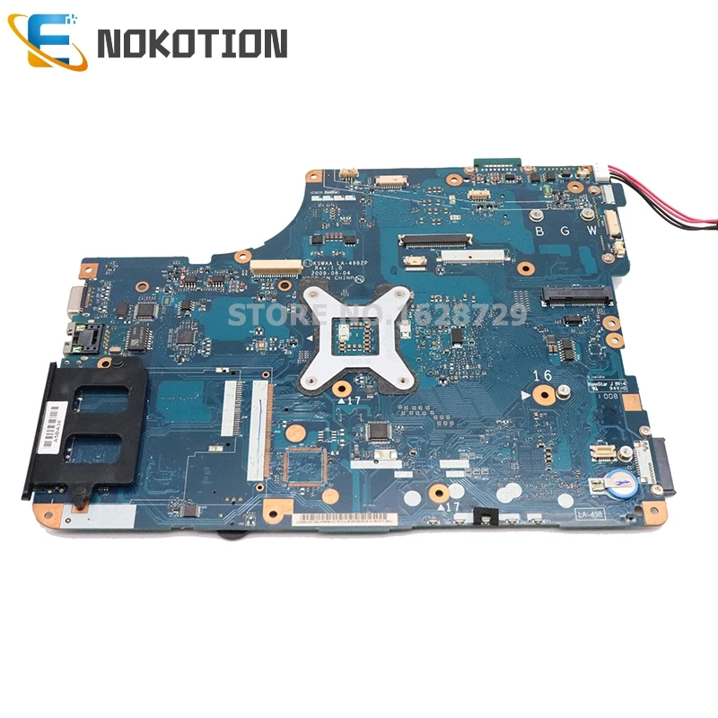 NOKOTION K000093620 KSWAA LA-4982P материнская плата для ноутбука toshiba satellite L500 L550 без графического слота основная плата DDR3