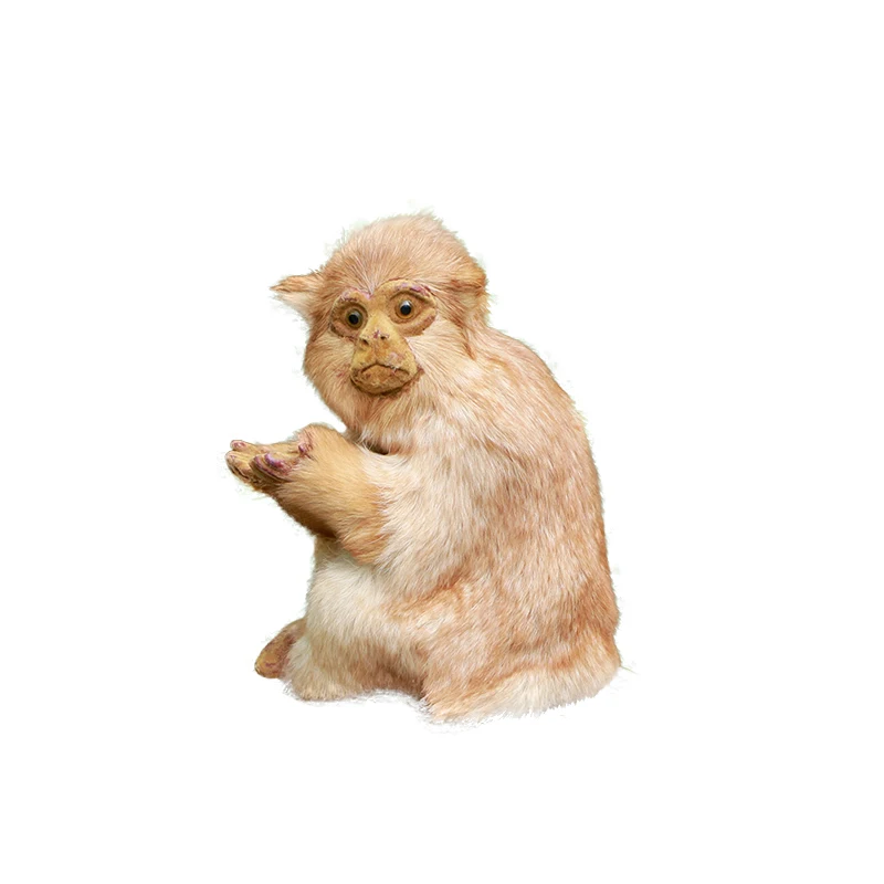 Имитация обезьянки кожаная обезьянка милая имитация животного украшение для