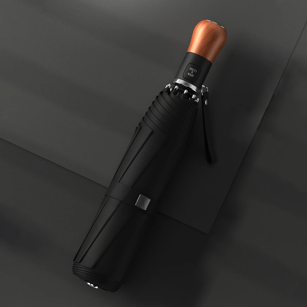 Online Ombrello Automatico Da Uomo Grande Business Antivento 10K Pieghevole Golf Ombrellone Manico In Legno Protezione UV Esterna Ombrellone