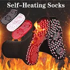Магнитные носки унисекс, Самонагревающиеся Носки для здоровья, турмалин, магнитная терапия, удобные и дышащие, массажер для ног, теплые