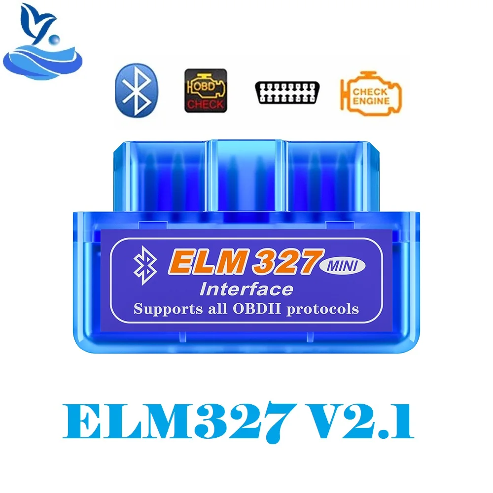 V2.1 MINI ELM 327 Bluetooth OBD2 ELM327 BT считыватель кодов для Android/Symbian/PC 4 шт./7 шт./12 шт. инструмент