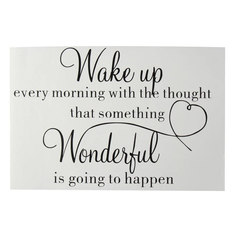 Настенные наклейки с буквами для спальни съемные художественной комнаты сделай