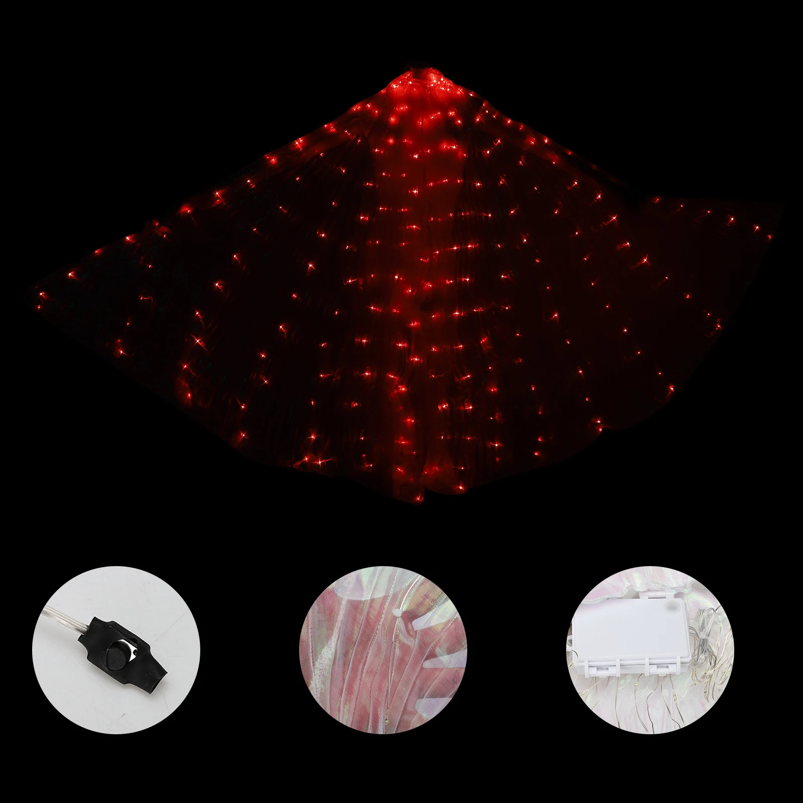 

LED Shawl Bending Dancing Glowing Props Costume Fluorescent Belly Dance Cloak High Brightness Wings Butterfly Luminous Costumes
