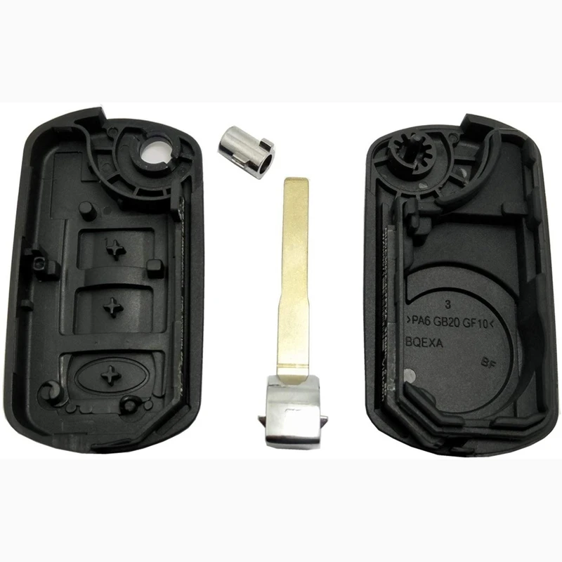 3 Buttons Uncut Blank Smart Flip Folding Remote Key Fob Case Shell Fits for Land Rover Range Sport LR3 Discovery | Автомобили и