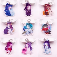 cute anime tian guan ci fu key chain holder fashion cartoon heaven officals blessing keyrings keychains jewelry collection gift